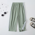Summer CHILDREN'S Thin Wide-leg Pants Boys and Girls Color Leisure Sports Straight Pants Comfortable Pants.