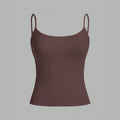 Women Tank Top Strap Slim Top for Summer Fashion Versatile Casual Breathable Micro Elastic Fabric Sleeveless Strap Top