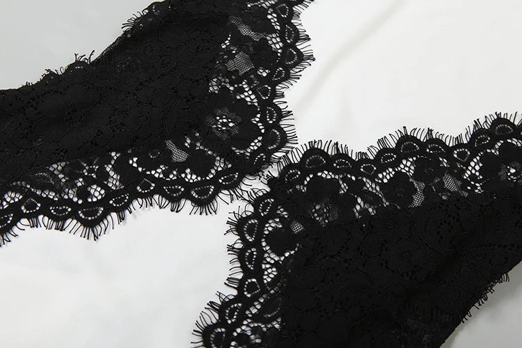 Kliou Lace Patchwork Long Dresses Woman Halter o-Neck Off Shoulder Backless Robe Midnight Prom Party Elegant Skinny Vestidos