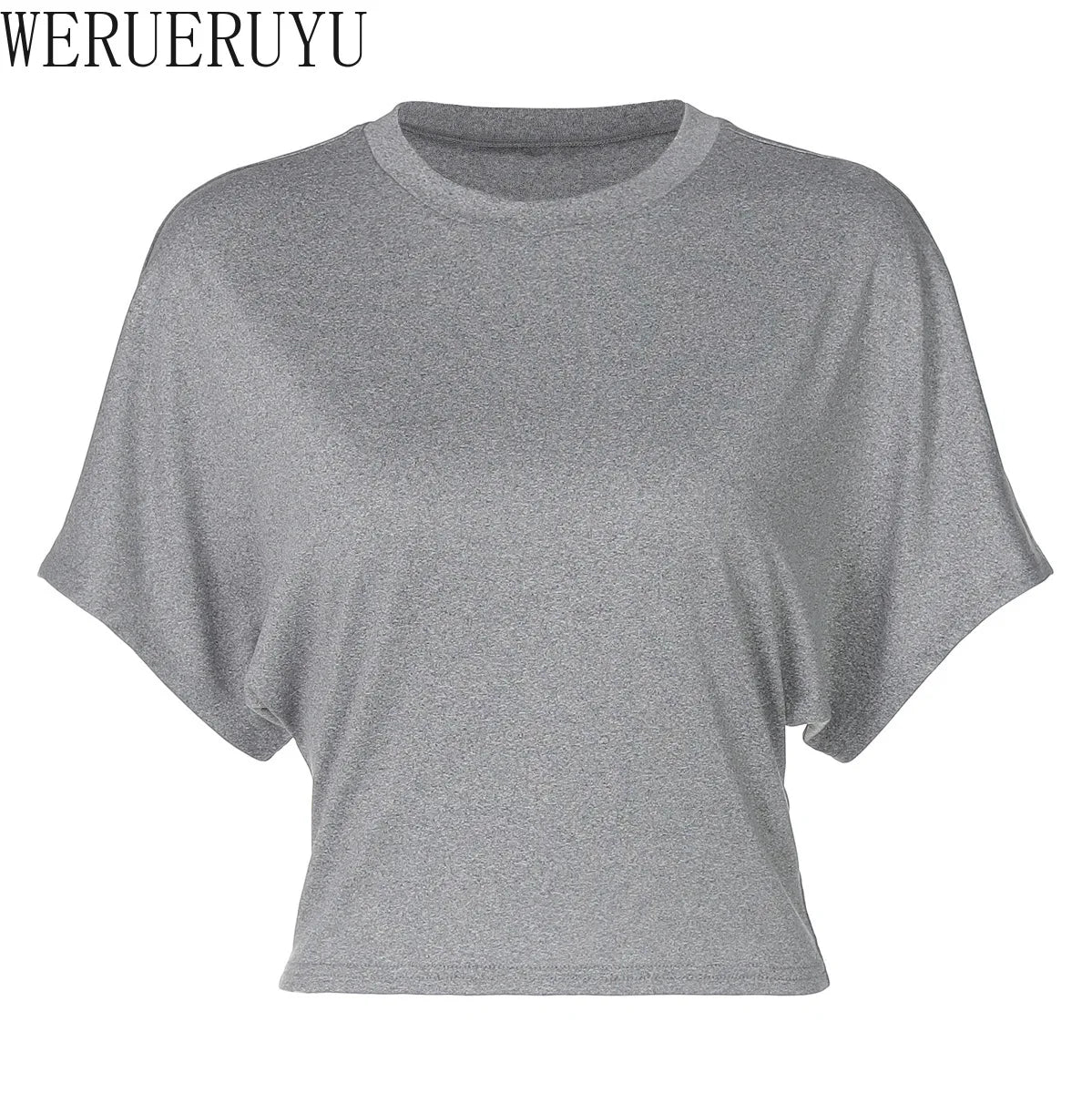 Batwing Sleeves Loose T-shirt Short Sleeve Tee Crop Top Women Summer Clothes Black White Gray Streetwear T Shirts Woman 2026 New