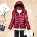 Women Puffer Jacket 15 Colors Plus Size 5XL 6XL 7XL 2025 New Spring Autumn Female Ultra Lightweight Packable Hooded Down Coats